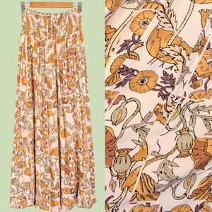 Maaji Smocked Floral Print Skirt